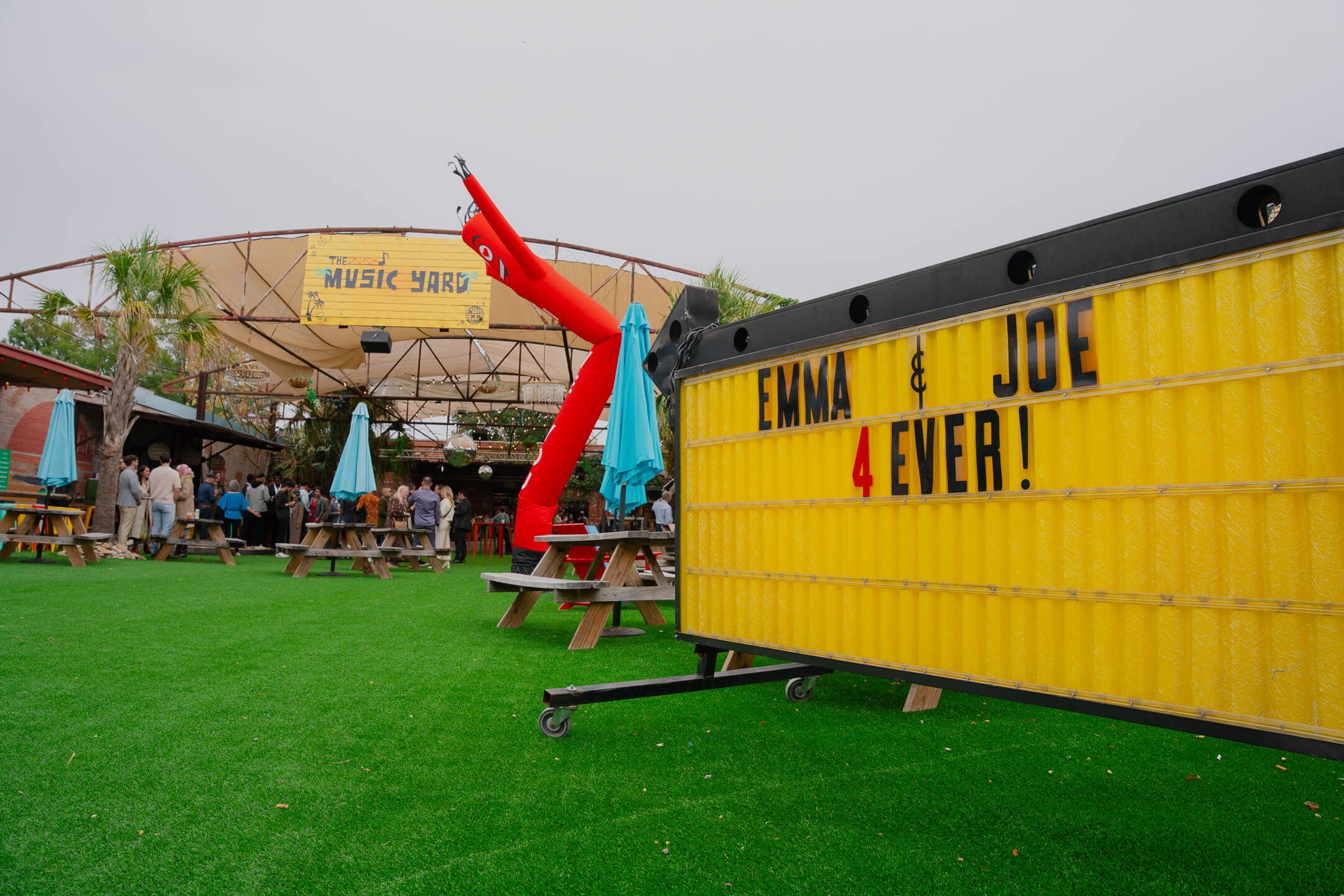 Charlotte engagement tubeman rental photo